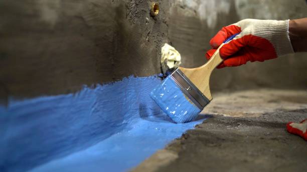 Commercial Exterior Waterproofing project at a Coleman, MI business property by SJ Waterproofing Pros